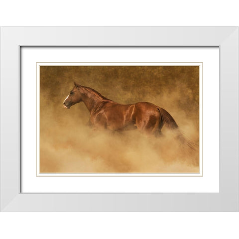 Out of the Dust White Modern Wood Framed Art Print with Double Matting by Dawson, Robert
