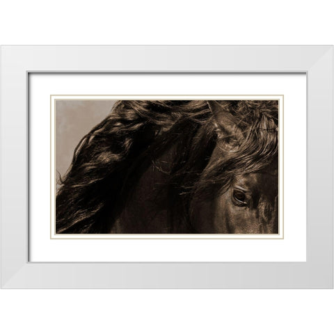 Sheraz White Modern Wood Framed Art Print with Double Matting by Dawson, Robert