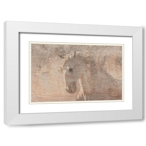 The Dancer White Modern Wood Framed Art Print with Double Matting by Dawson, Robert