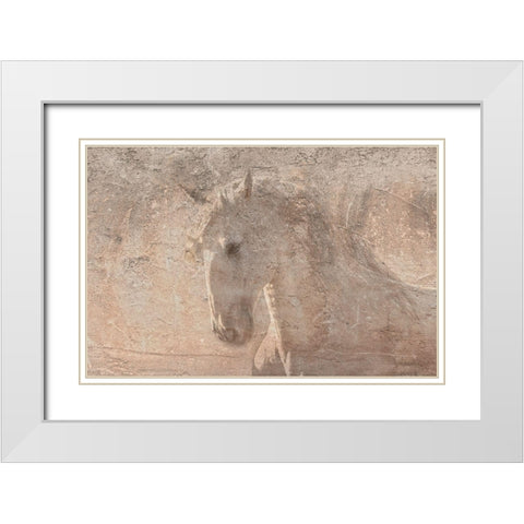 The Dancer White Modern Wood Framed Art Print with Double Matting by Dawson, Robert