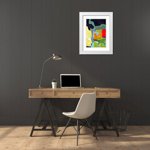 Mixed Bag I White Modern Wood Framed Art Print with Double Matting by Bolokofsky, Ronald