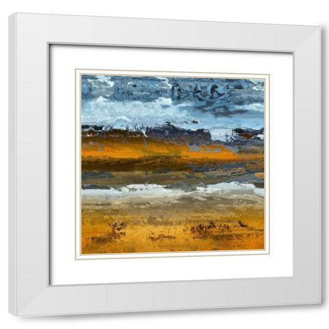 Copper Hill II White Modern Wood Framed Art Print with Double Matting by Bolokofsky, Ronald