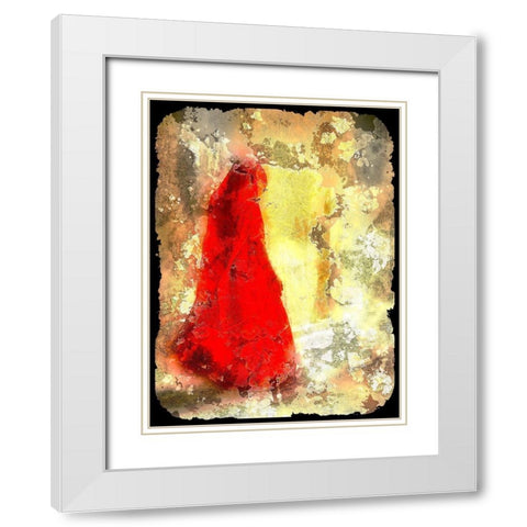 Red Hood II White Modern Wood Framed Art Print with Double Matting by Bolokofsky, Ronald