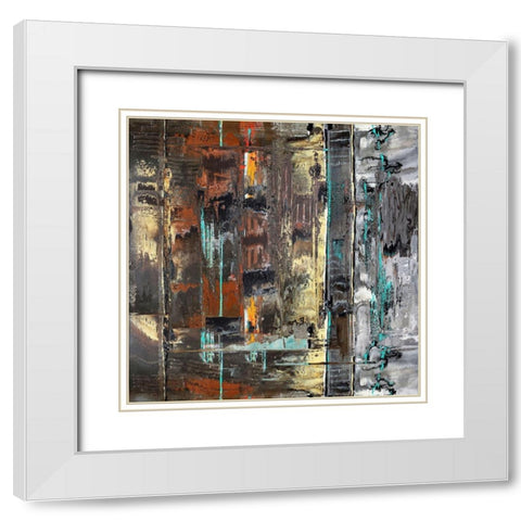 Downtown White Modern Wood Framed Art Print with Double Matting by Bolokofsky, Ronald
