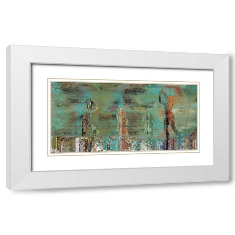 Patina Play White Modern Wood Framed Art Print with Double Matting by Bolokofsky, Ronald