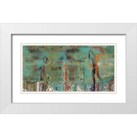 Patina Play White Modern Wood Framed Art Print with Double Matting by Bolokofsky, Ronald