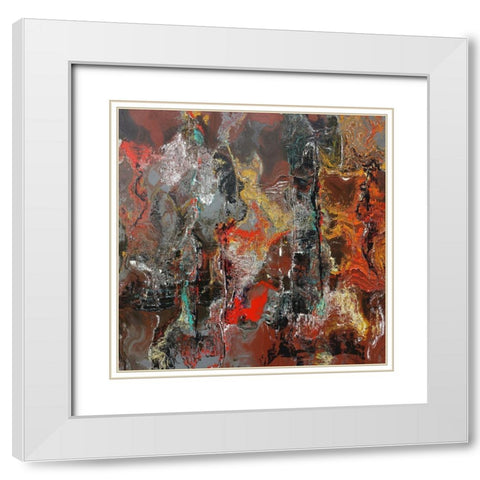 Rusty II White Modern Wood Framed Art Print with Double Matting by Bolokofsky, Ronald