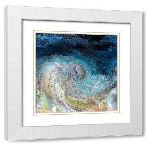Above the Beach White Modern Wood Framed Art Print with Double Matting by Bolokofsky, Ronald