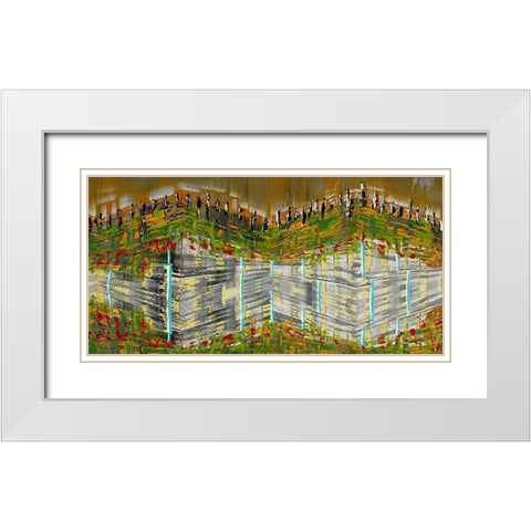 Night At the Opera White Modern Wood Framed Art Print with Double Matting by Bolokofsky, Ronald