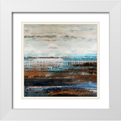 Calming Nature I White Modern Wood Framed Art Print with Double Matting by Bolokofsky, Ronald