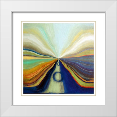 At the Speed of Light II White Modern Wood Framed Art Print with Double Matting by Bolokofsky, Ronald