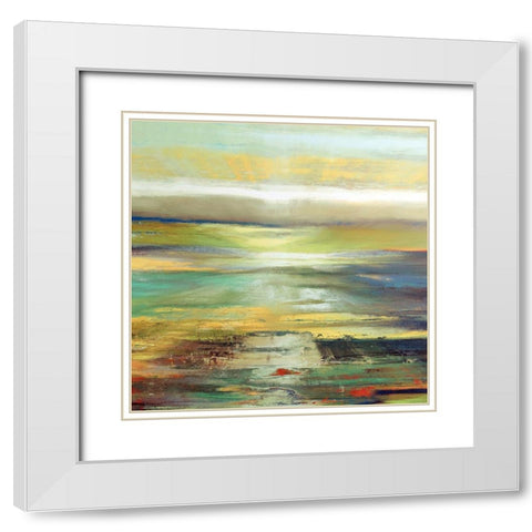 Sunrise I White Modern Wood Framed Art Print with Double Matting by Bolokofsky, Ronald