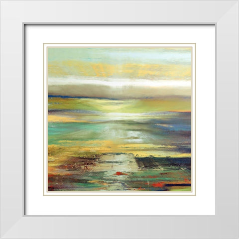 Sunrise I White Modern Wood Framed Art Print with Double Matting by Bolokofsky, Ronald