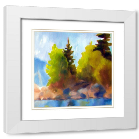 The Wilderness I White Modern Wood Framed Art Print with Double Matting by Bolokofsky, Ronald