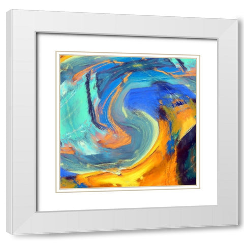 Voluted I White Modern Wood Framed Art Print with Double Matting by Bolokofsky, Ronald