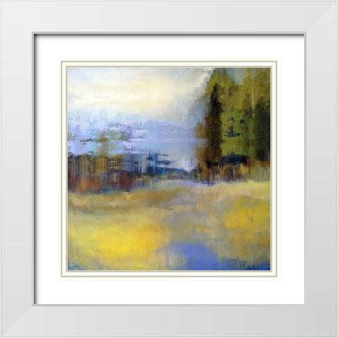 Vista Panorama II White Modern Wood Framed Art Print with Double Matting by Bolokofsky, Ronald