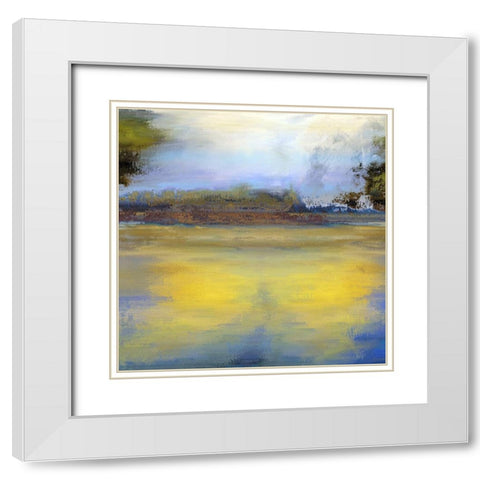 Vista Panorama III White Modern Wood Framed Art Print with Double Matting by Bolokofsky, Ronald