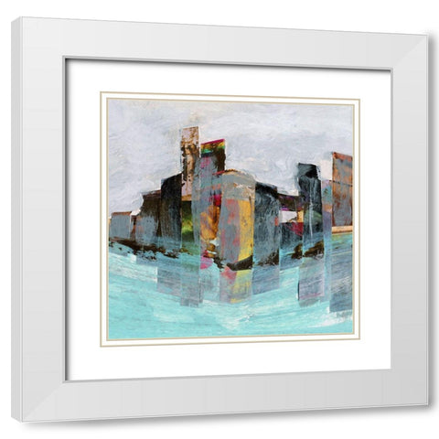 Off Shore II White Modern Wood Framed Art Print with Double Matting by Bolokofsky, Ronald
