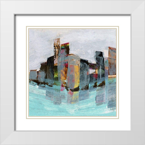 Off Shore II White Modern Wood Framed Art Print with Double Matting by Bolokofsky, Ronald