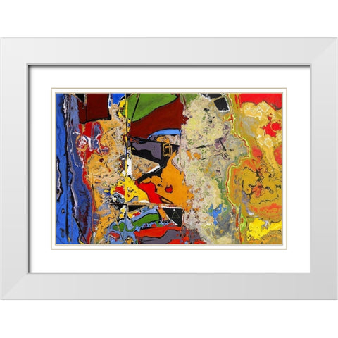 Chaotic Rumblings I White Modern Wood Framed Art Print with Double Matting by Bolokofsky, Ronald
