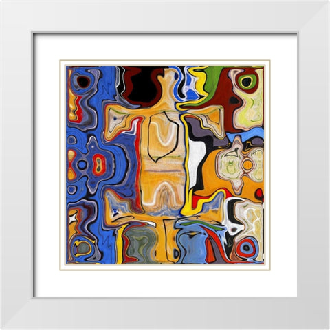 Displacement I White Modern Wood Framed Art Print with Double Matting by Bolokofsky, Ronald