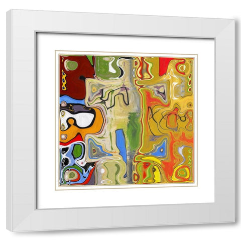 Displacement II White Modern Wood Framed Art Print with Double Matting by Bolokofsky, Ronald