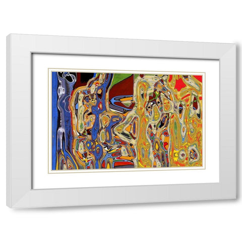 Full Plate IV White Modern Wood Framed Art Print with Double Matting by Bolokofsky, Ronald