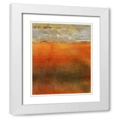 The Plains V White Modern Wood Framed Art Print with Double Matting by Bolokofsky, Ronald