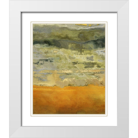 The Plains VIII White Modern Wood Framed Art Print with Double Matting by Bolokofsky, Ronald