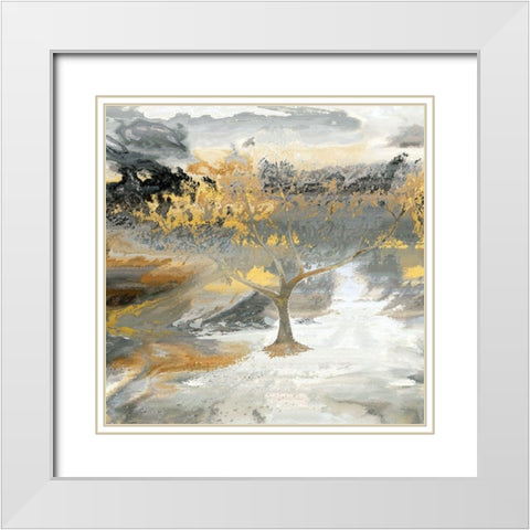 Taking Root White Modern Wood Framed Art Print with Double Matting by Bolokofsky, Ronald