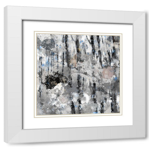 Splish Splash I White Modern Wood Framed Art Print with Double Matting by Bolokofsky, Ronald