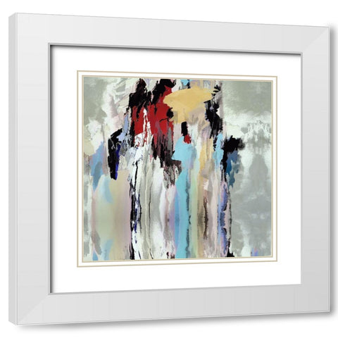 Family Gathering White Modern Wood Framed Art Print with Double Matting by Bolokofsky, Ronald