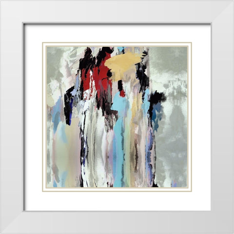 Family Gathering White Modern Wood Framed Art Print with Double Matting by Bolokofsky, Ronald