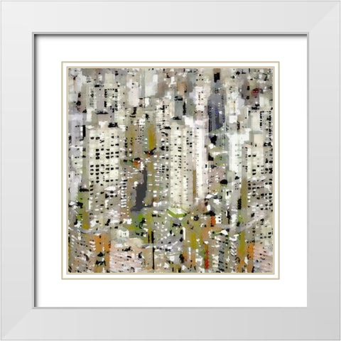 Urban Jungle White Modern Wood Framed Art Print with Double Matting by Bolokofsky, Ronald