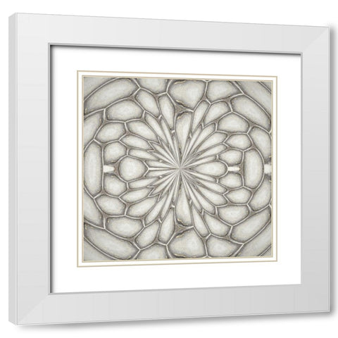 Pattern I White Modern Wood Framed Art Print with Double Matting by Bolokofsky, Ronald