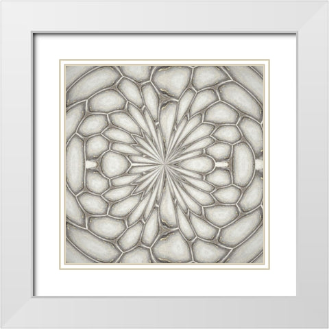 Pattern I White Modern Wood Framed Art Print with Double Matting by Bolokofsky, Ronald