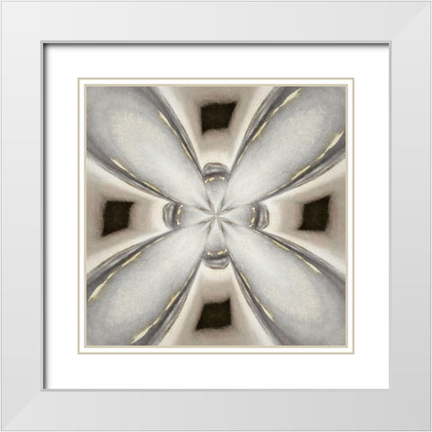 Pattern II White Modern Wood Framed Art Print with Double Matting by Bolokofsky, Ronald