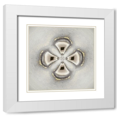 Pattern IV White Modern Wood Framed Art Print with Double Matting by Bolokofsky, Ronald