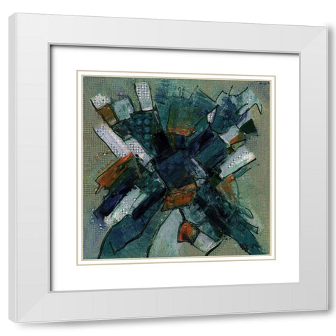 Crack and Polish I White Modern Wood Framed Art Print with Double Matting by Bolokofsky, Ronald