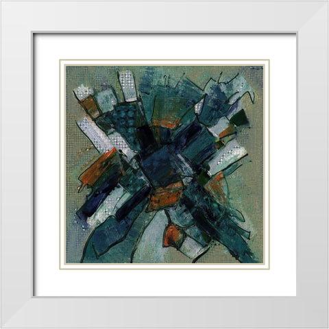 Crack and Polish I White Modern Wood Framed Art Print with Double Matting by Bolokofsky, Ronald