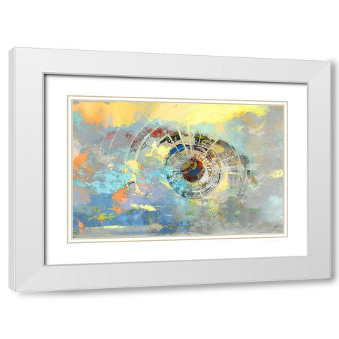 Trying To Stay Focused White Modern Wood Framed Art Print with Double Matting by Bolokofsky, Ronald