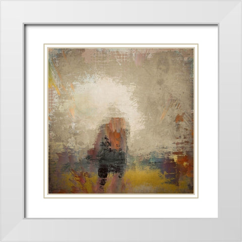 A Shadow of Himself II White Modern Wood Framed Art Print with Double Matting by Bolokofsky, Ronald