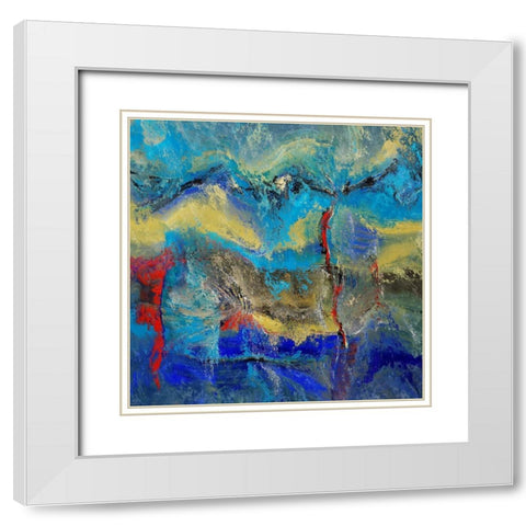 Above the Clouds II White Modern Wood Framed Art Print with Double Matting by Bolokofsky, Ronald