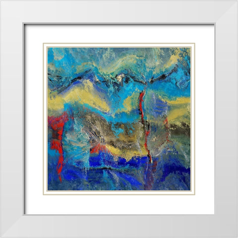 Above the Clouds II White Modern Wood Framed Art Print with Double Matting by Bolokofsky, Ronald