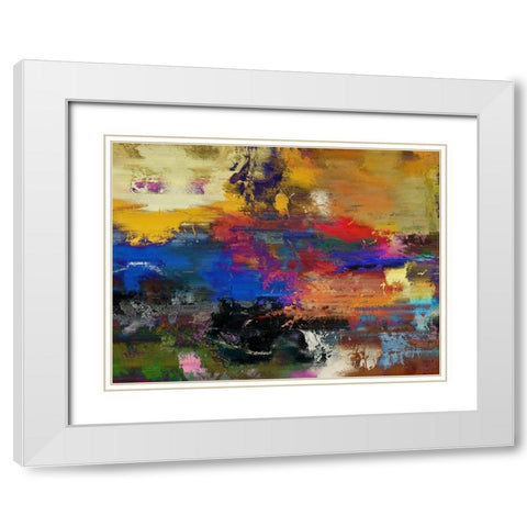 Across the Divide IV White Modern Wood Framed Art Print with Double Matting by Bolokofsky, Ronald