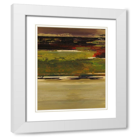 Across the Pond II White Modern Wood Framed Art Print with Double Matting by Bolokofsky, Ronald