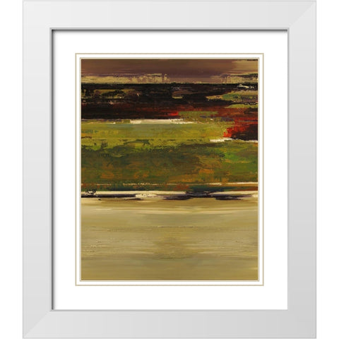 Across the Pond II White Modern Wood Framed Art Print with Double Matting by Bolokofsky, Ronald