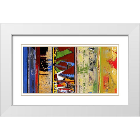 Any Which Way I White Modern Wood Framed Art Print with Double Matting by Bolokofsky, Ronald