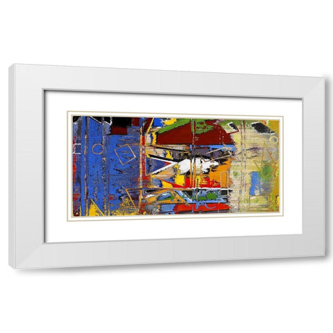 Any Which Way II White Modern Wood Framed Art Print with Double Matting by Bolokofsky, Ronald