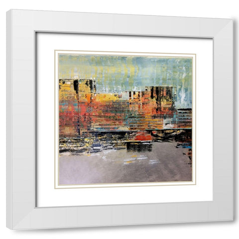 Beverly Blvd White Modern Wood Framed Art Print with Double Matting by Bolokofsky, Ronald